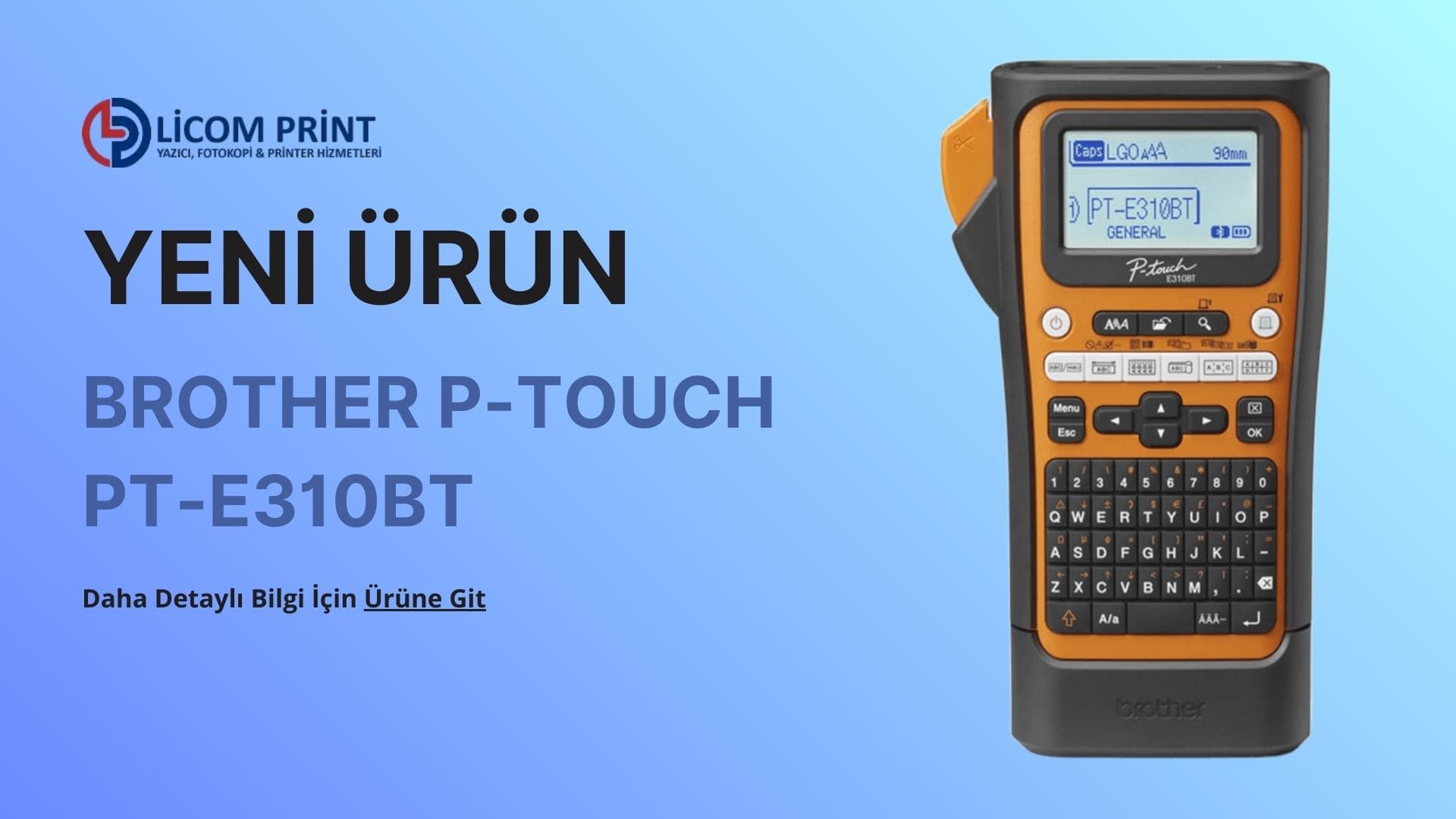 Brother P-Touch PT-E310BT Etiket Makinesi
